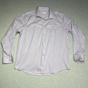 Calvin Klein Men's Wrinkle‎ Free Lilac Long Sleeve Button Up Dress Shirt Size XL